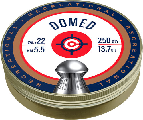Crosman Pellets .22 Domed 13.7 - Gr. 250 Pack-case Of 12 Packs