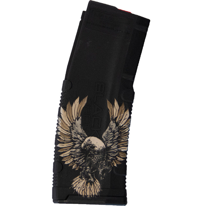 Black Rain Ordnance Lasered Ar15 Magazine American Flag Eagle 30 Rd.