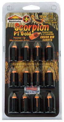 Harvester Scorpion 50 Cal. - 260gr .451 Poly Tip Sabot 12pk
