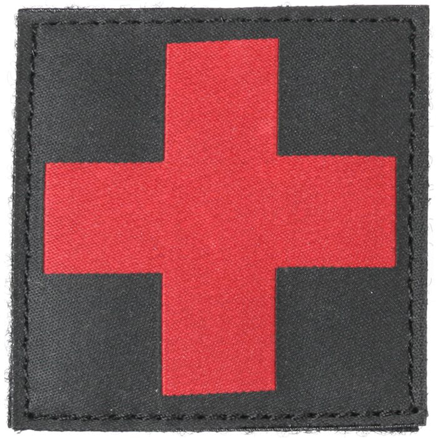 Bh Red/black Cross Id Patch Blk