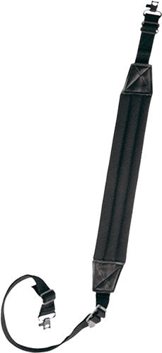 Bulldog Black Deluxe Padded 1" - Rifle Sling W/ Swivels