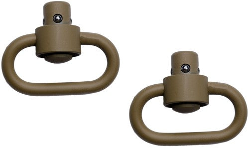 Grovtec Hd Push Button Swivels - Cerakote Fde 1 1/4" 2-pack