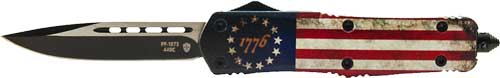 Templar Knife Large Otf Betsy - Ross Flag 3.5" Black Drop Pnt