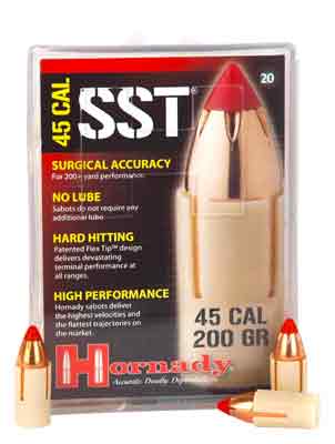 Hornady .45cal Saboted Bullet - .400 200gr Sst 20-count