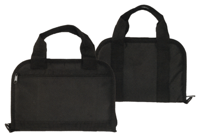 Toc Tactical Pistol Case - 11" Black W/magazine Pockets