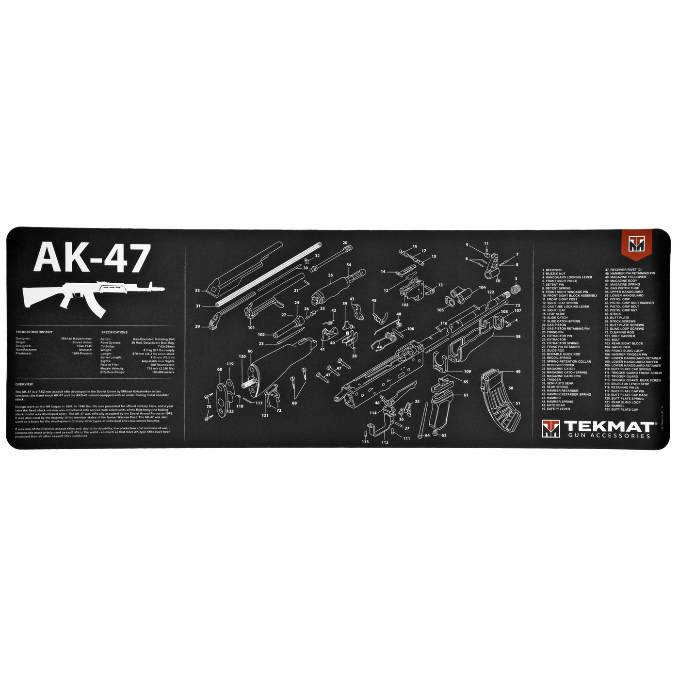 Tekmat Armorers Bench Mat - 12"x36" Ak-47