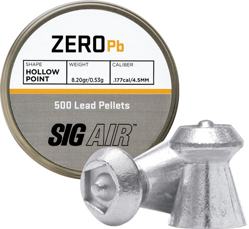 Sig Pellets .177 Zero 8.20gr - Hp Tip Lead Alloy 500 Ct.