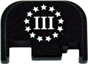 Cruxord Back Plate 3% Flag - Fits Glock 43