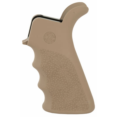 Hogue Ar-15 Rubber Beavertail Grip Fde W/ Finger Grooves