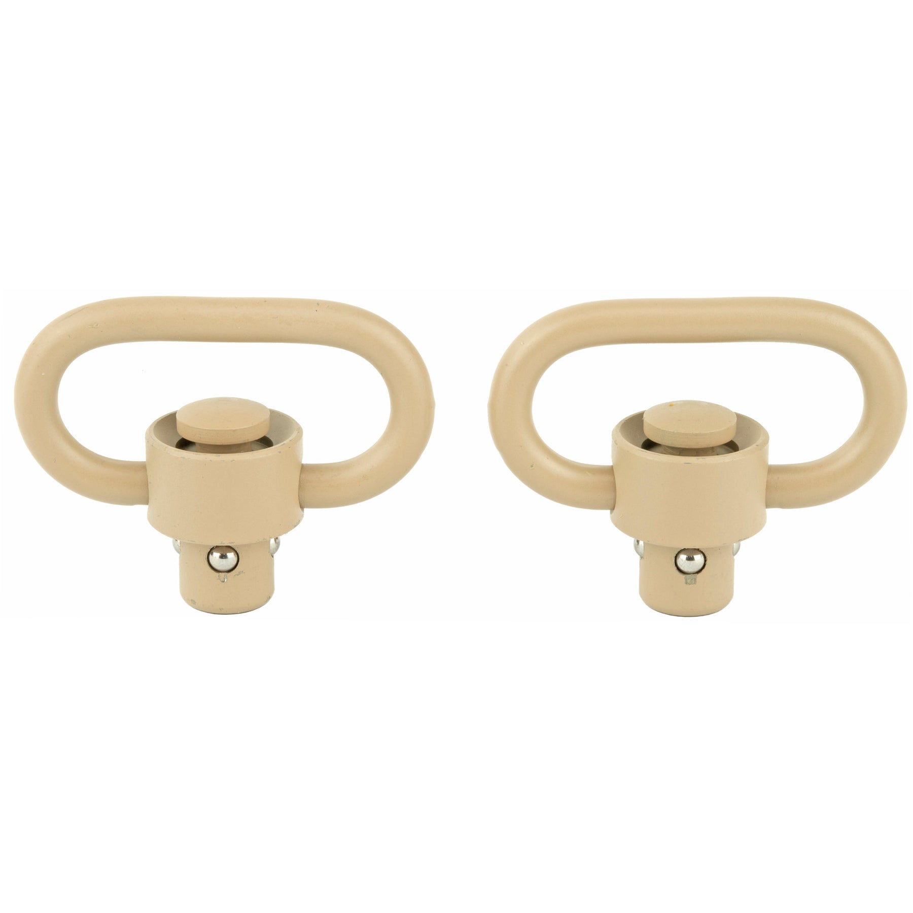 Grovtec Hd Push Button Swivels - Cerakote Desert Snd 1 1/4" 2pk