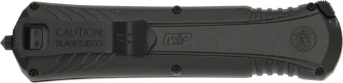 S&w Knife M&p Otf 3.5" Aus-8 - Blade Tip Down Carry W/safety