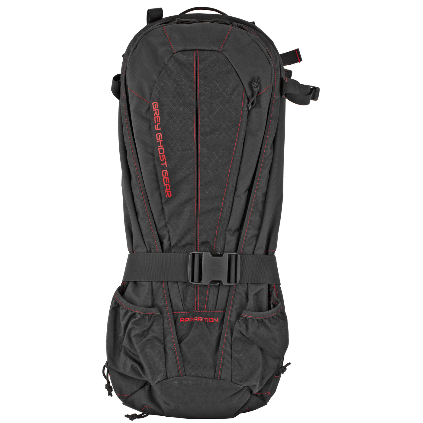 Grey Ghost Gear Apparition Bag - Blk/blk Diamond W/red Stitch