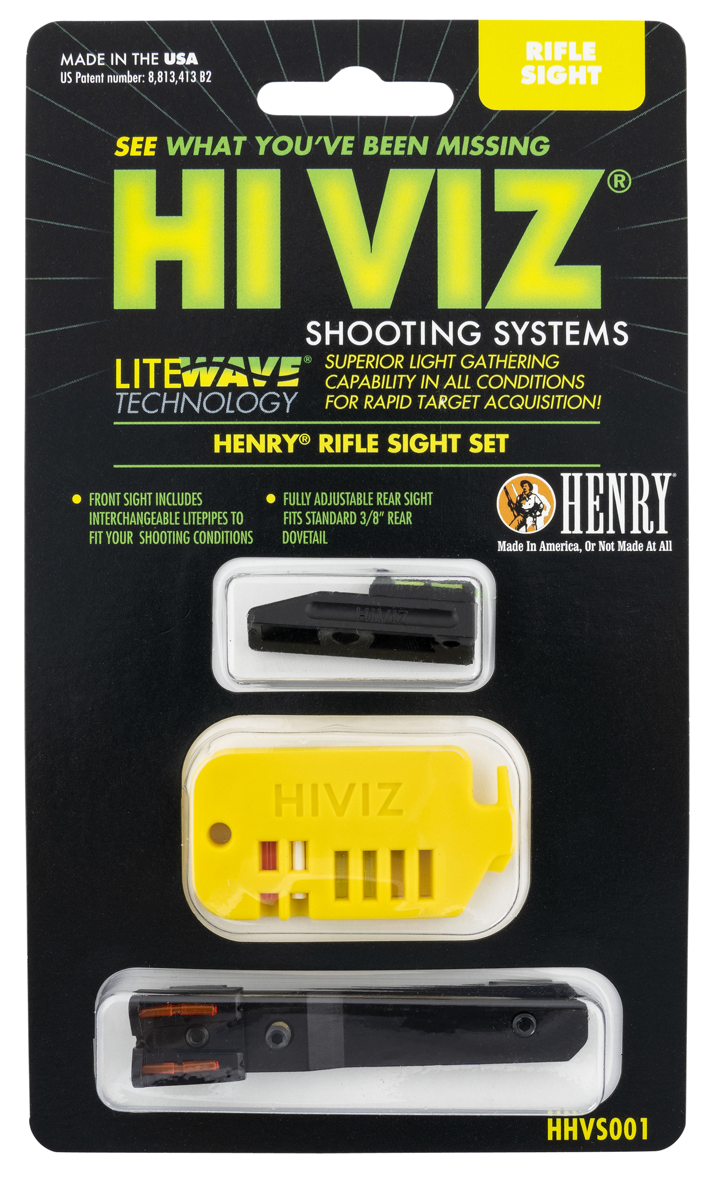 Hi-Viz Henry Front Sight for Henry .22 Long Rifles