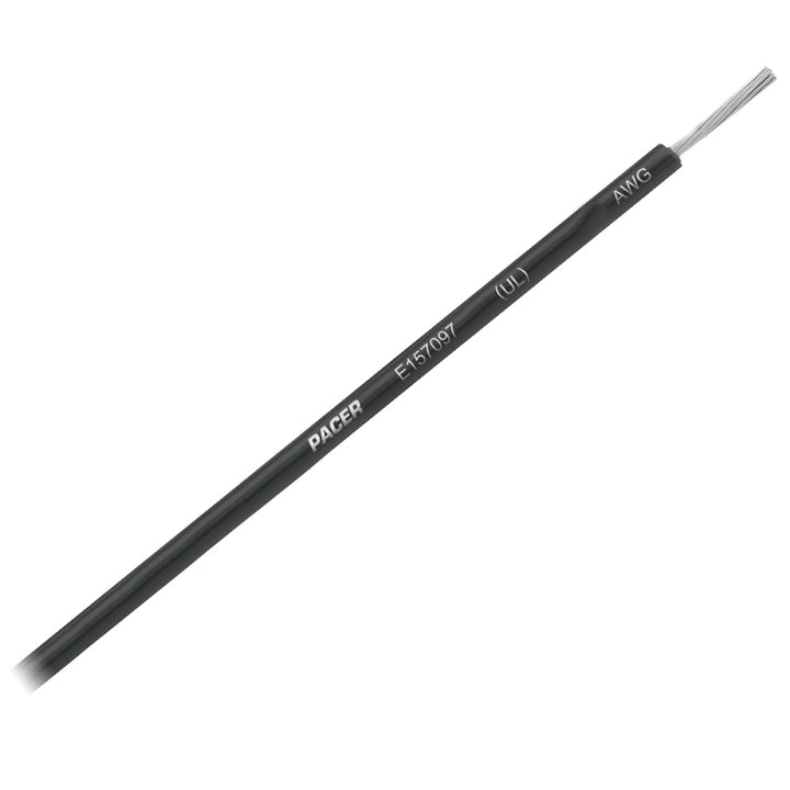 Pacer Black 14 AWG Primary Wire - 25&