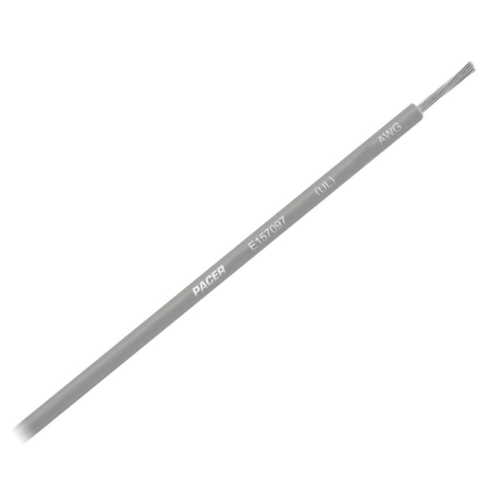 Pacer Grey 12 AWG Primary Wire - 25&