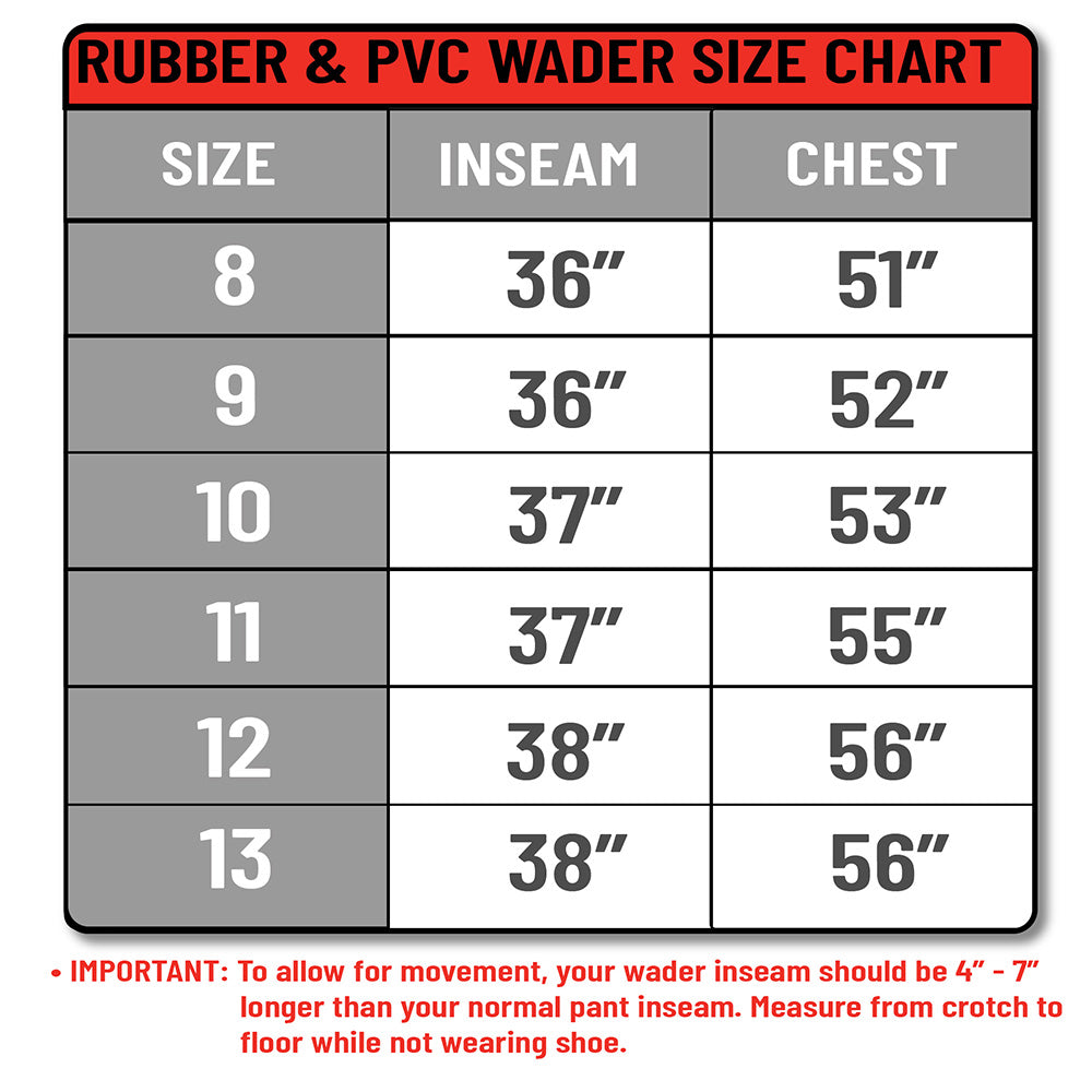Paramount Slipstream PVC Bootfoot Chest Wader - Felt