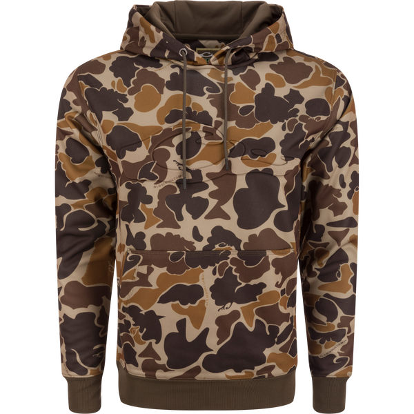 Waterfowl MST Back Eddy Embossed Camo Hoodie Hoodies & Pullovers