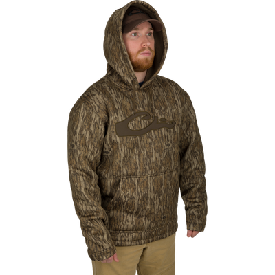Waterfowl LST Silencer Fleece-Lined Camo Hoodie Hoodies & Pullovers