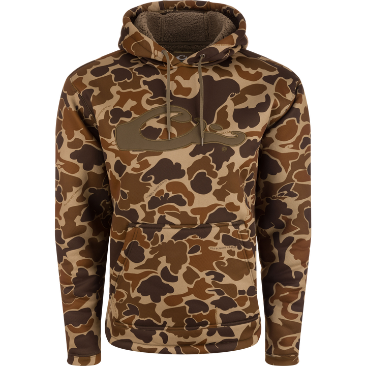 Waterfowl LST Silencer Fleece-Lined Camo Hoodie Hoodies & Pullovers