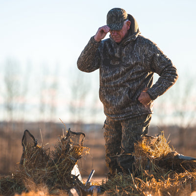 Waterfowl LST Silencer Fleece-Lined Camo Hoodie Hoodies & Pullovers