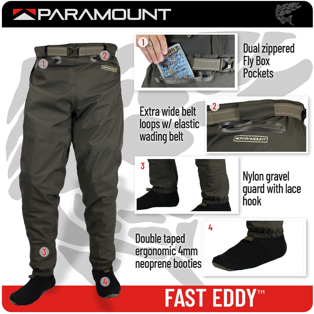Paramount FAST EDDY Waist High Wader Pant