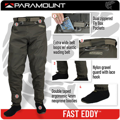 Paramount FAST EDDY Waist High Wader Pant
