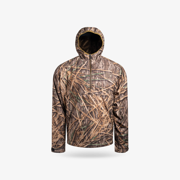 Gator Waders Waterproof 1/2 Zip Bog Hoodie | Mens - Mossy Oak Original Shadowgrass