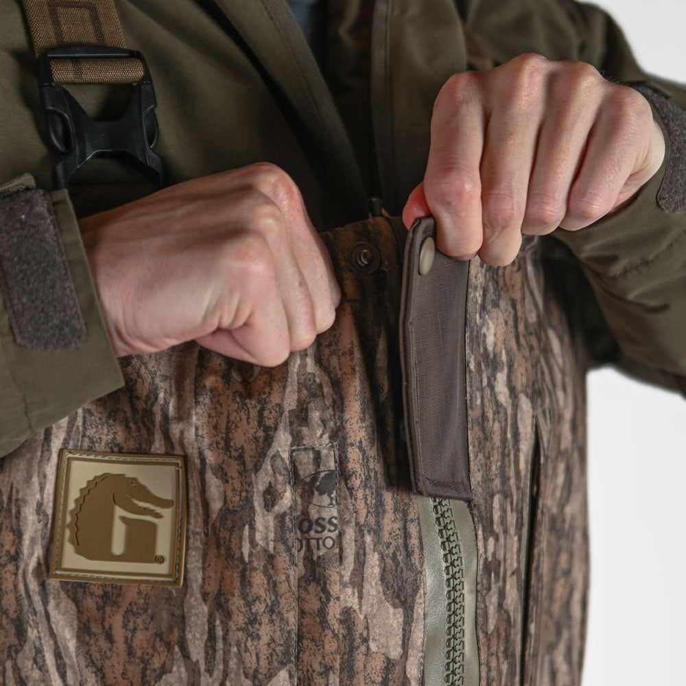 Bottomland Waders Gator Wader Omega Uninsulated Zip Waders | Mens - Mossy Oak Bottomland ...