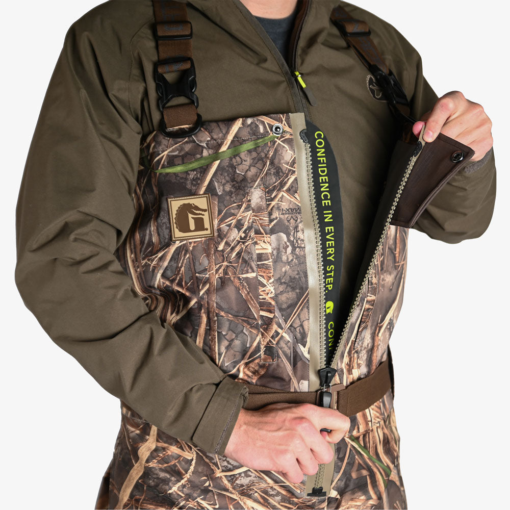 Gator Wader Omega Uninsulated Zip Waders | Mens - Realtree Max-7