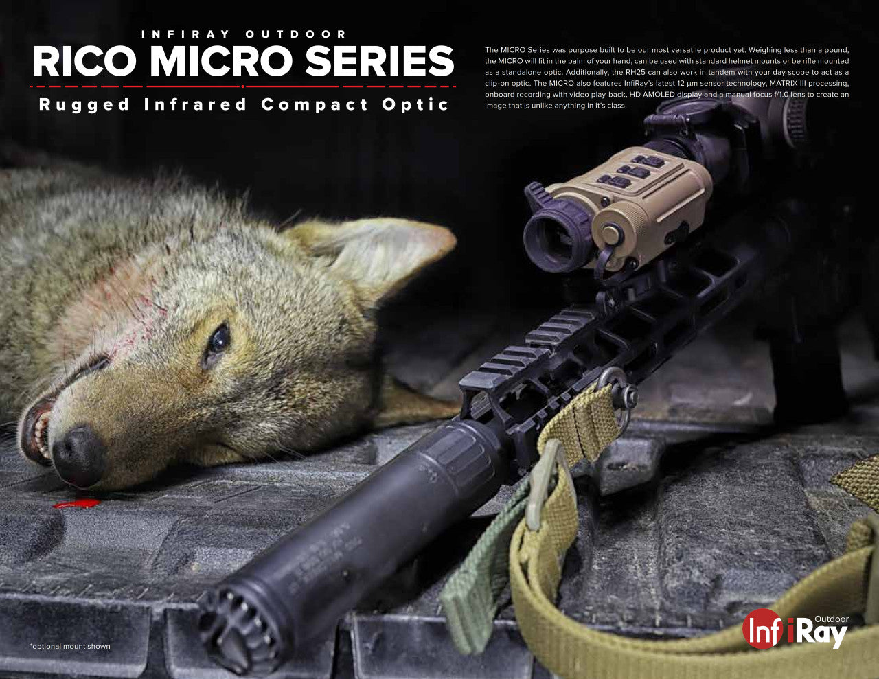 InfiRay Outdoor RICO MICRO 640 12 Micron 25mm Multi-Purpose Monocular