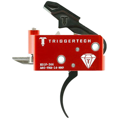 Triggertech Ar15 Diamond Two Stage Triggers Pvd Black Pro Curved
