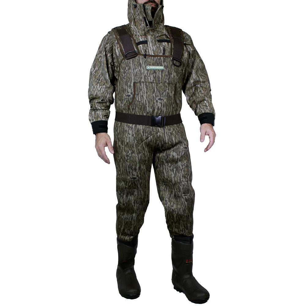 Paramount BAYOU 3.5mm Neoprene Camo Chest Wader 600g Boots
