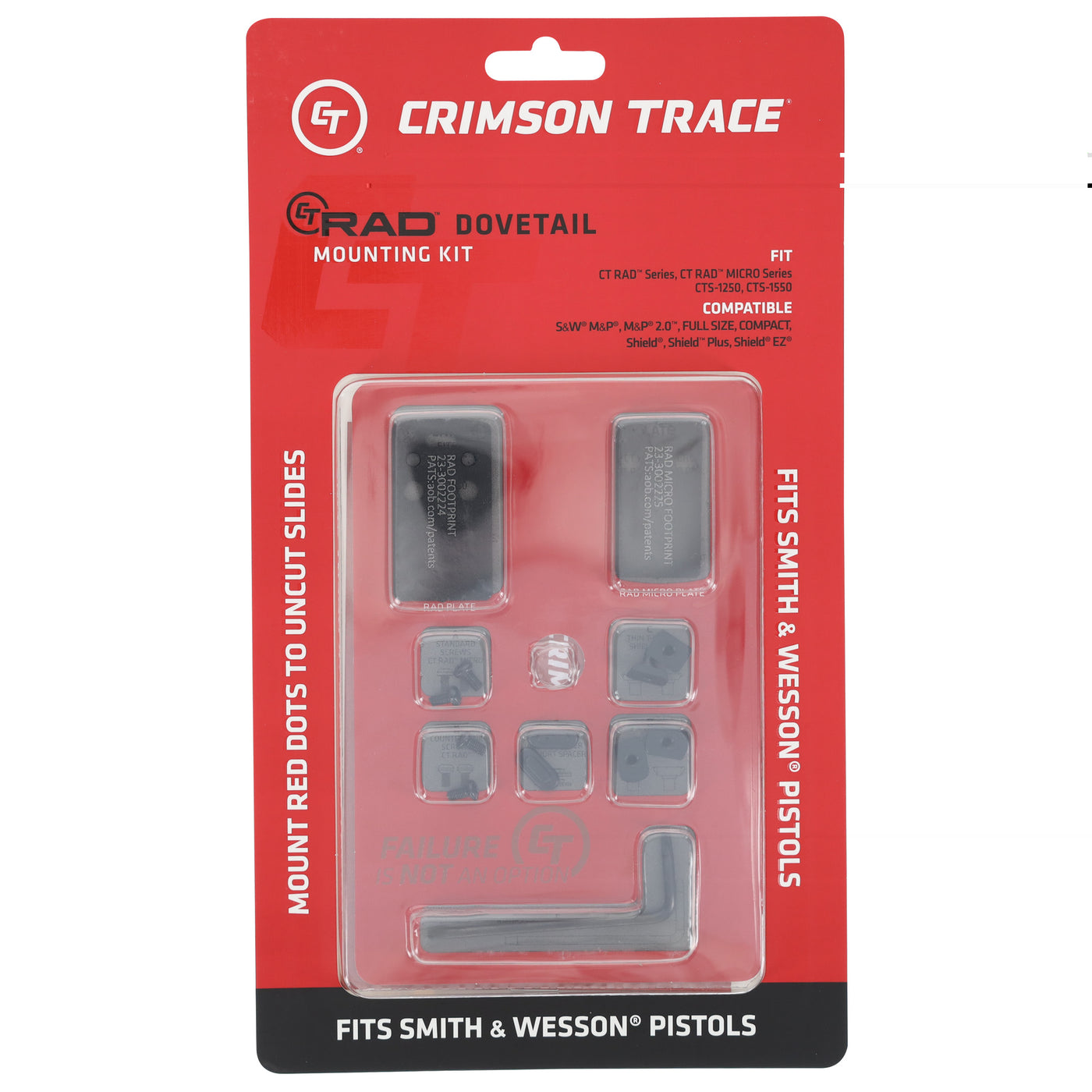 Crimson Trace Rear Sight - Adapter For Red Dots