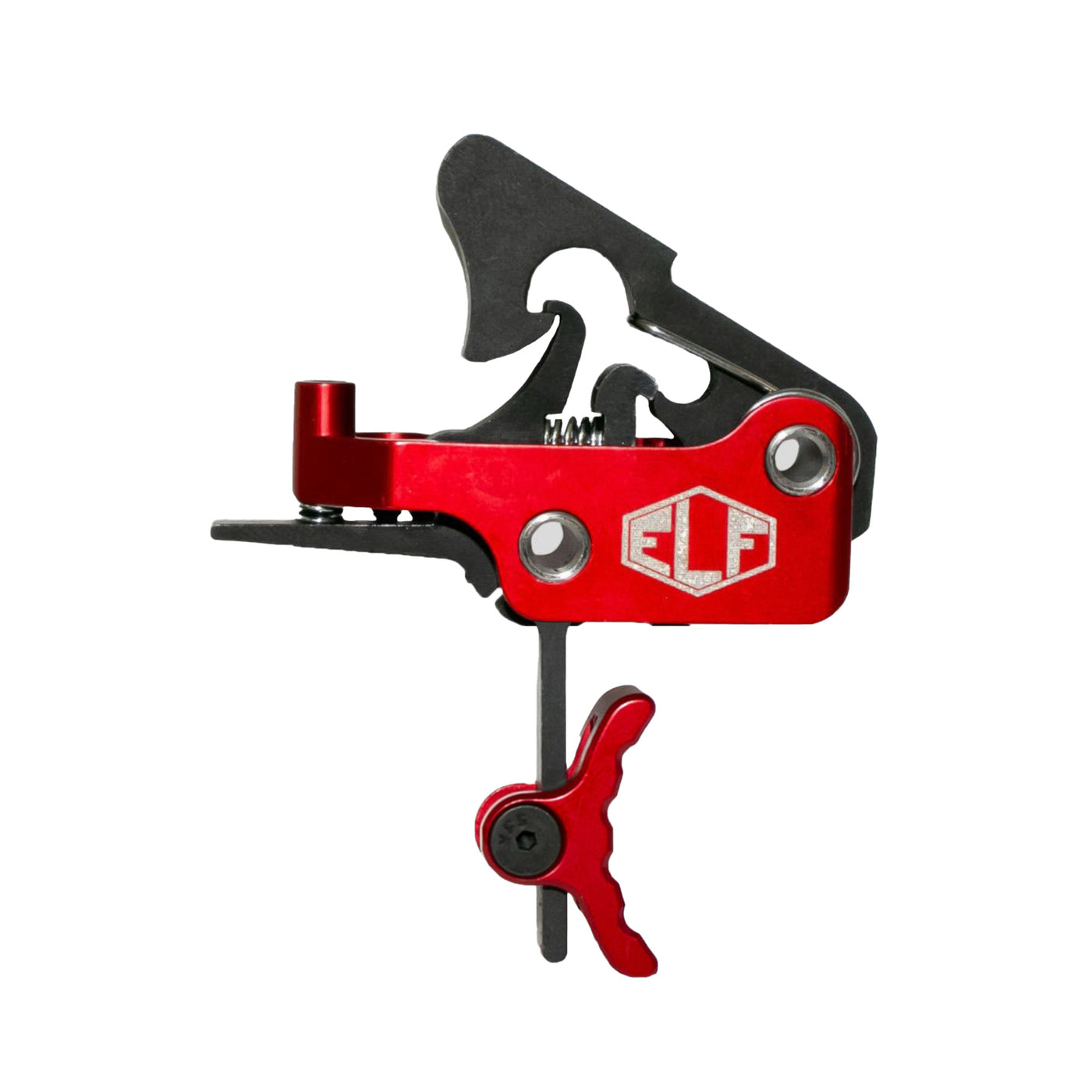 Elftmann Trigger Apex Ar-15 - Curved Adj 2.75-7lbs Red