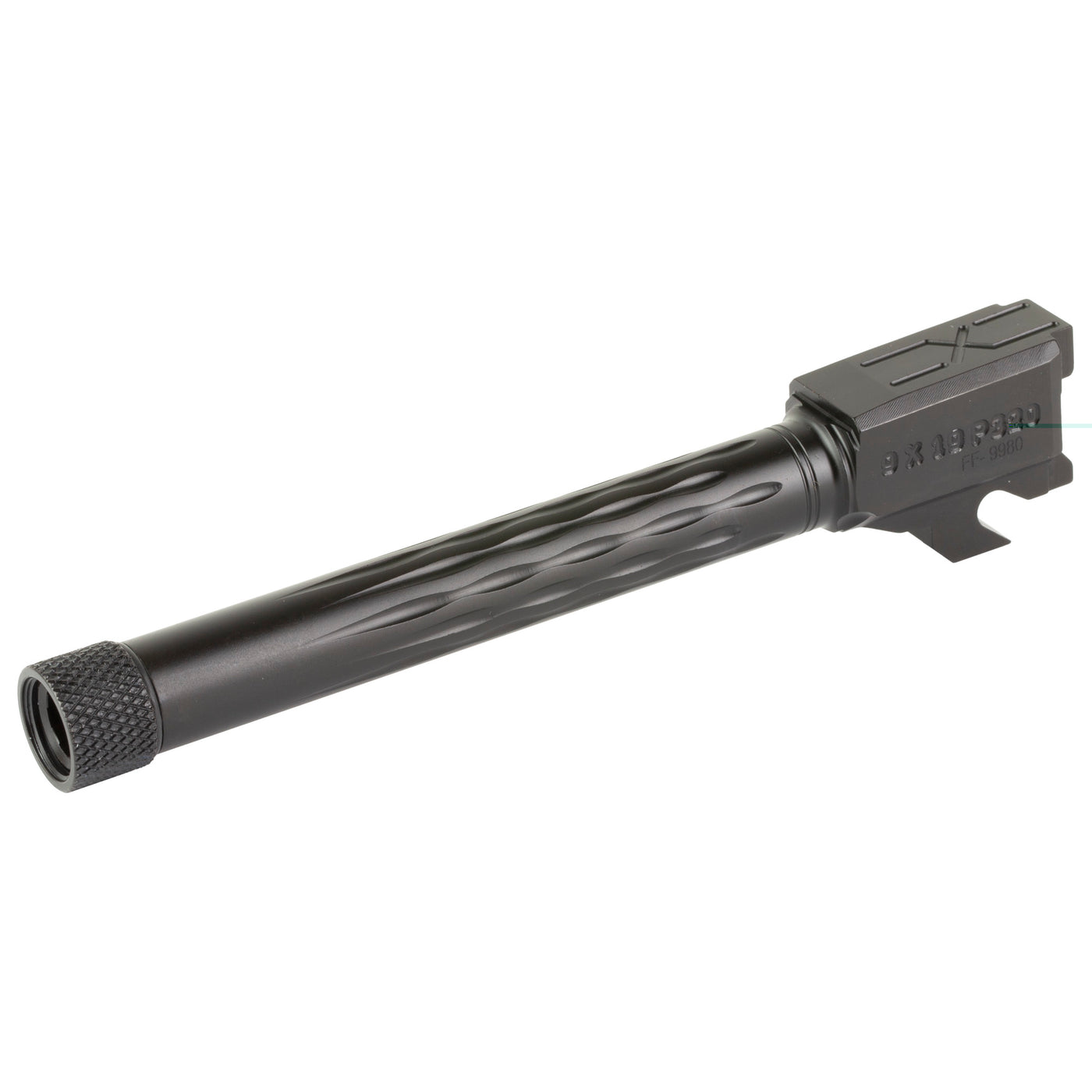 Faxon Sig P320 Fullsize 9mm - Flame Flute Threaded Blk
