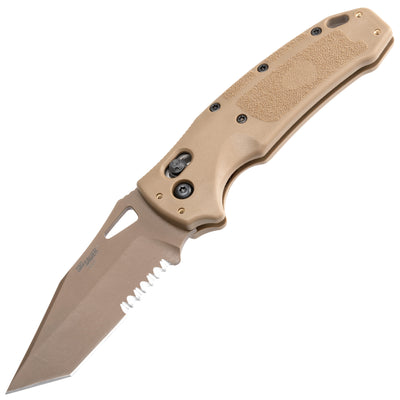 Hogue Sig Sauer K320 M17 Folding Knife Coyote Tan 3.5 In. Able Lock Tanto