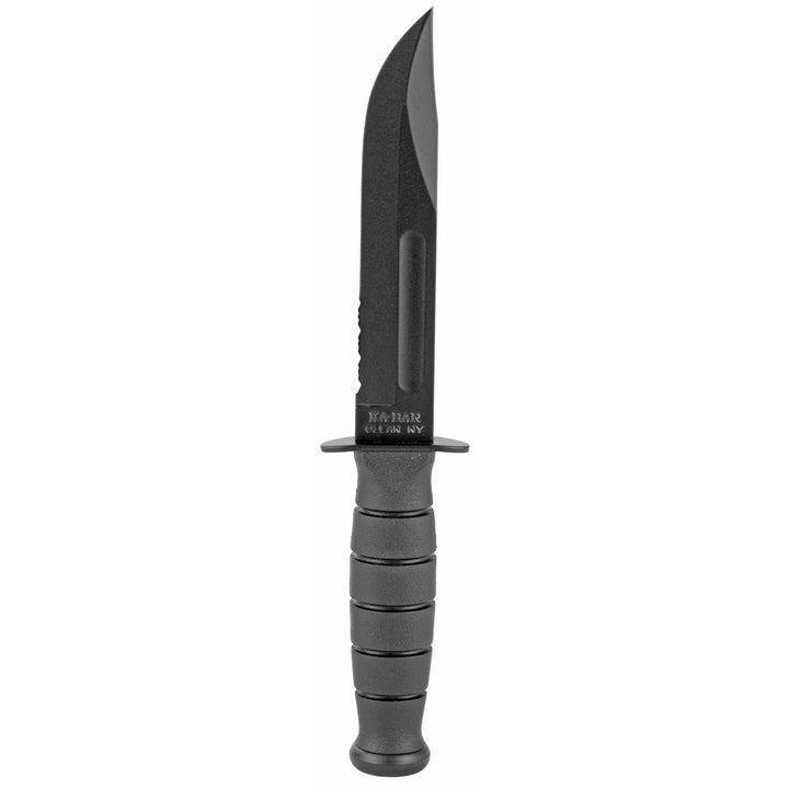 Ka-bar Short Ka-bar 5.25" W/ - Plastic Sheath Serrated Edge!