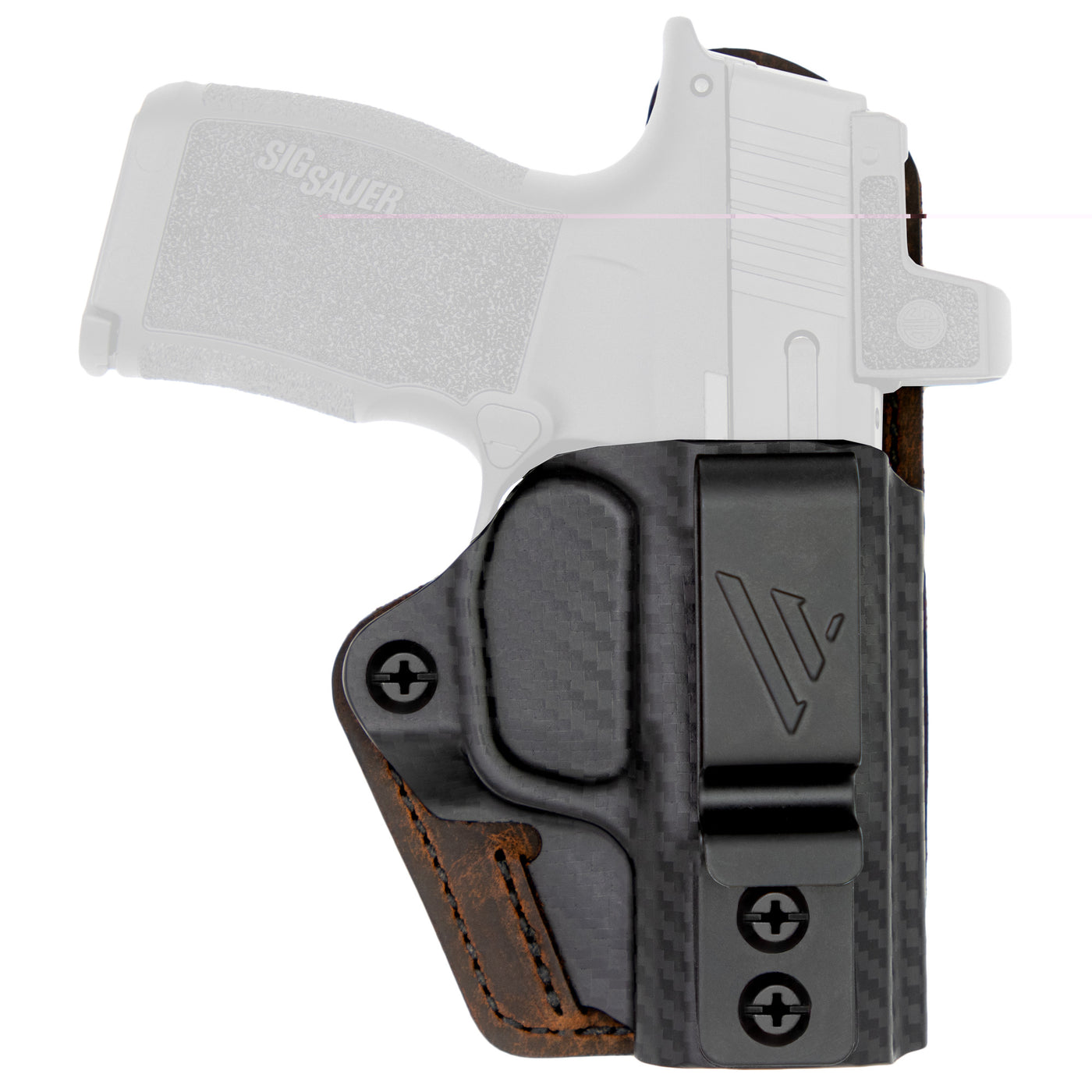 Versacarry Compound Custom Iwb - Holster Poly Sw Shield Ez Brn