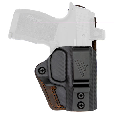 Versacarry Compound Custom Iwb - Holster Poly Sw Shield Ez Brn