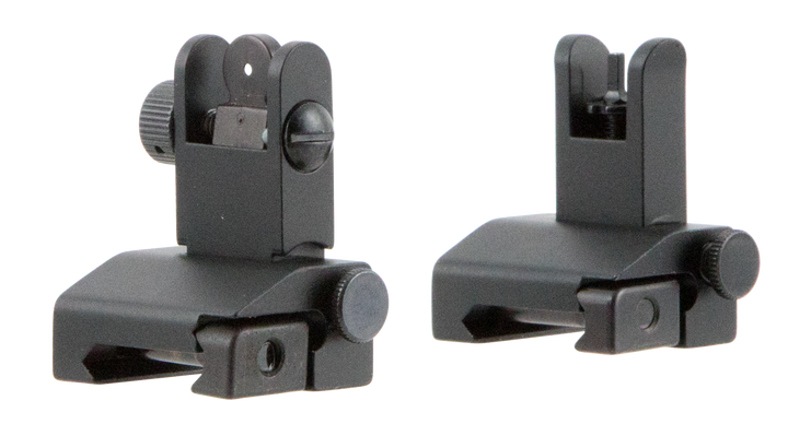 Tacfire Pop Up Iron Sights/spring Loaded, Tacfire Is002      Ar Frt & Rear Low Pop Up Sights