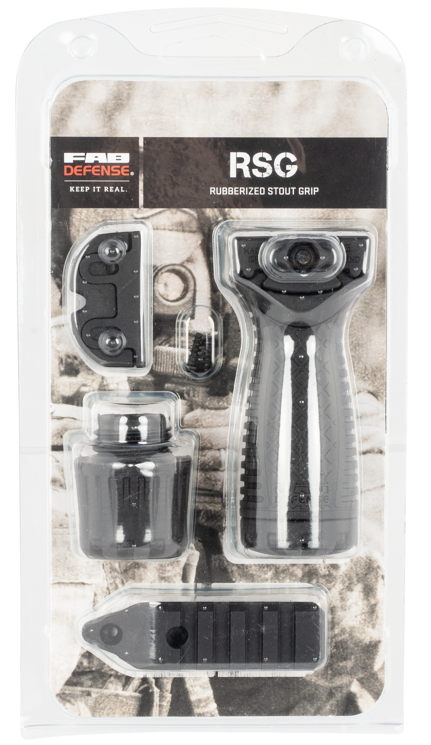 Fab Defense (usiq) Rsg, Fab Fx-rsgb       Rsg  Rubberized Foregrip Blk