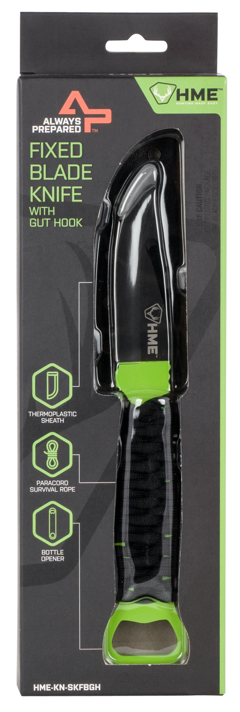 Hme Skeleton, Hme Kn-skfbgh      Skeleton Fixed Blade W/guthook