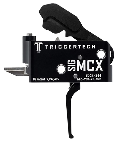 Trigger Tech Sig Mcx Two Stage Triggers Black Flat