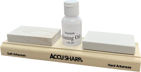 Accusharp Arkansas Whetstone - Combo Knife Sharpening Kit