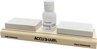 Accusharp Arkansas Whetstone - Combo Knife Sharpening Kit