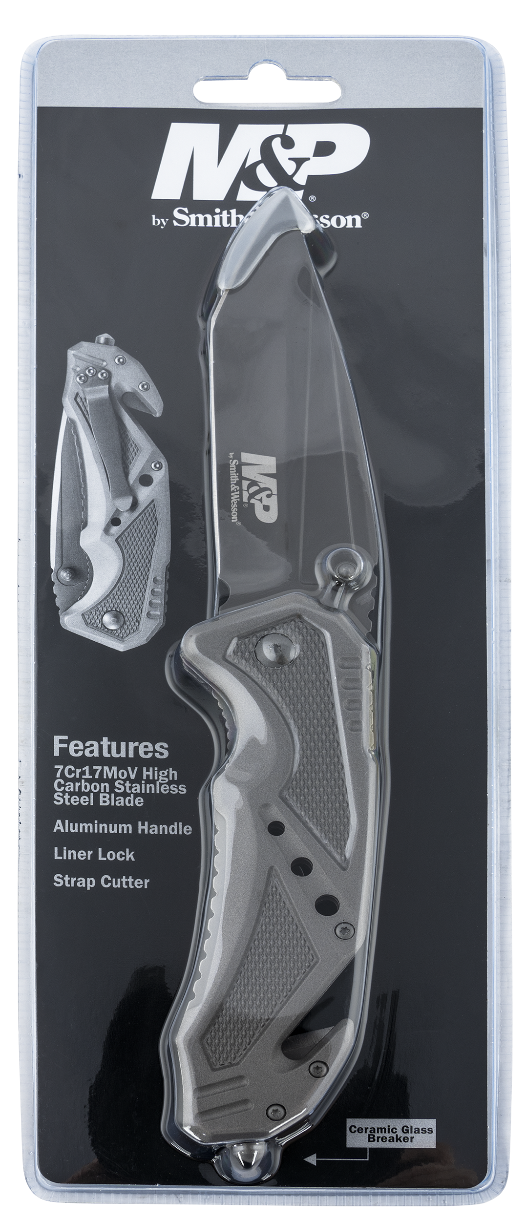 Schrade Smith & Wesson, Swk Swmp11gcp   M&p Folding Clip W/seatblt Cutter