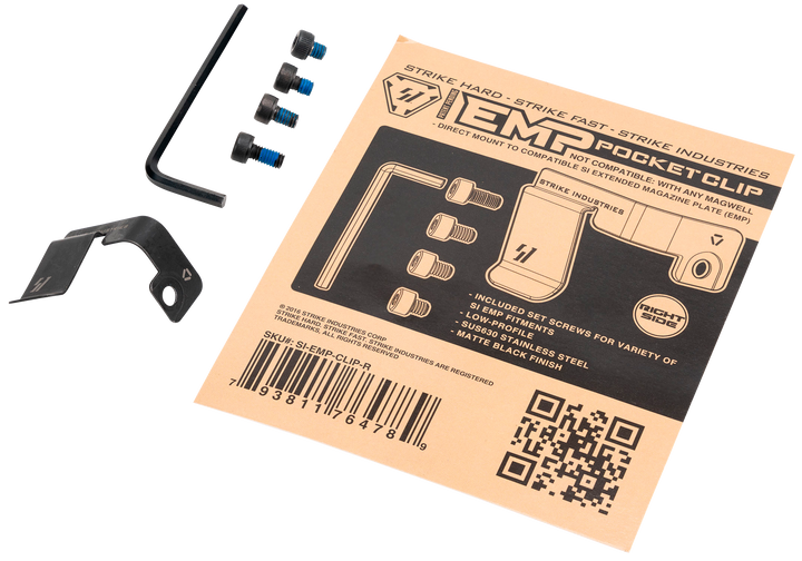 Strike Magazine Pocket Clip, Si Emp-clip-r         Emp Pocket Clip Rh