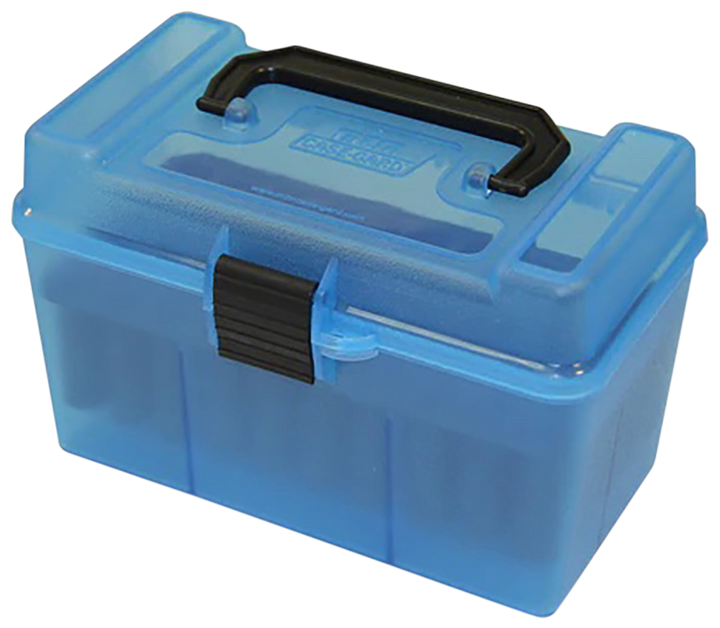 Mtm Deluxe Ammo Box, Mtm H50rl24     Dlx 50r Hndl 2506 3006 270wn Clrbl