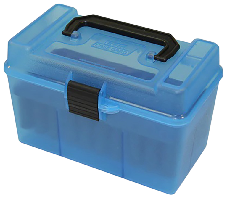 Mtm Deluxe Ammo Box, Mtm H50rl24     Dlx 50r Hndl 2506 3006 270wn Clrbl