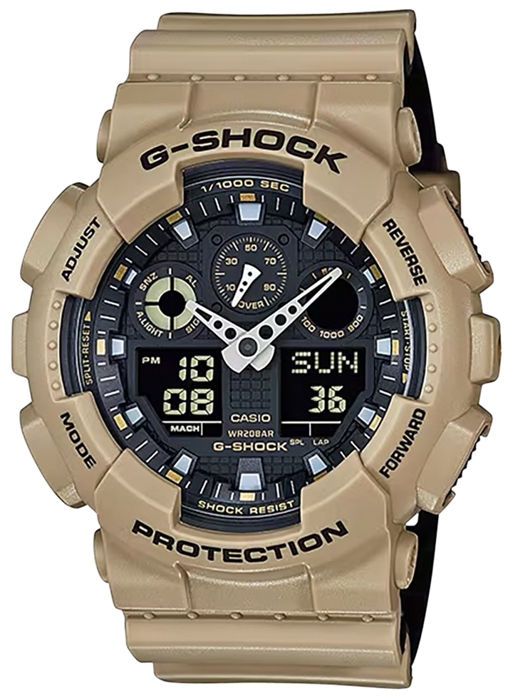 G-shock/vlc Distribution G-shock, Gshock Ga100l8a    Tactical Xl               Beige
